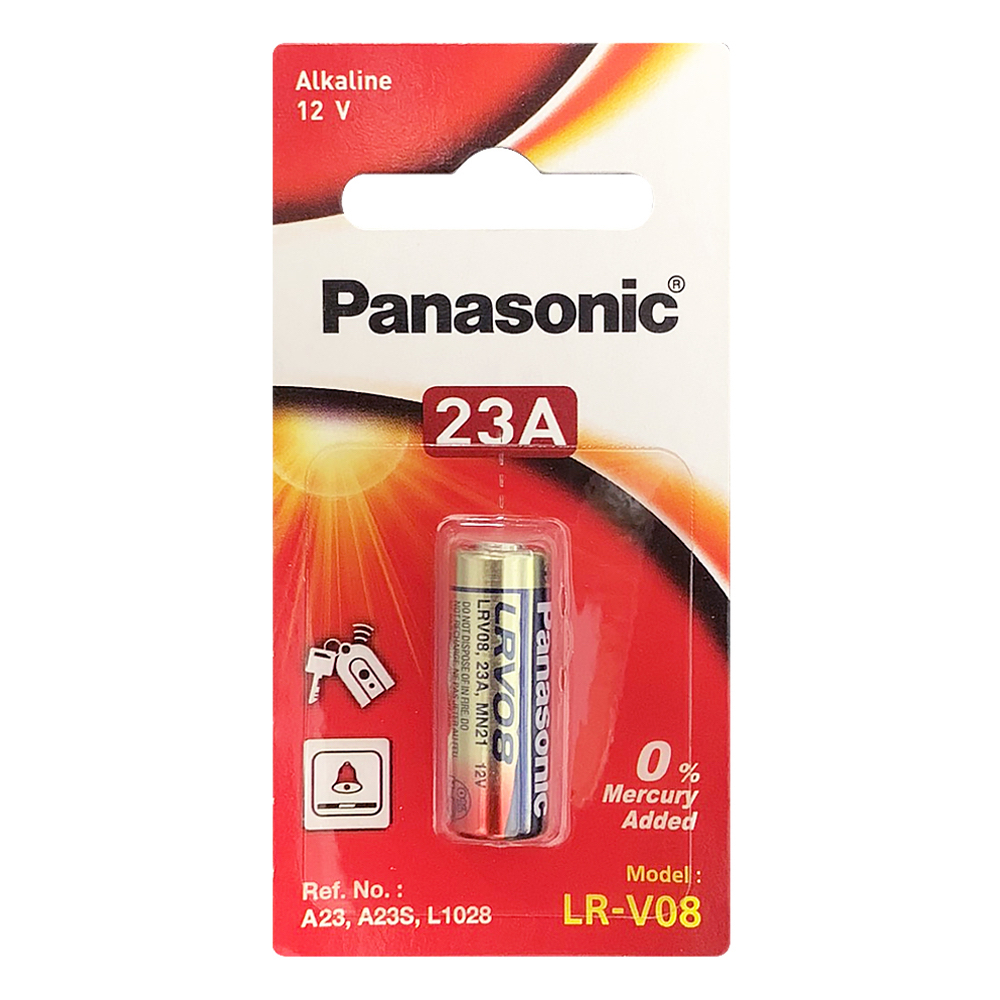 [CHÍNH HÃNG] Vỉ 1 Viên Pin Panasonic Alkaline 23A LR-V08/12V (Pin Remote Ô Tô, Cửa Cuốn)