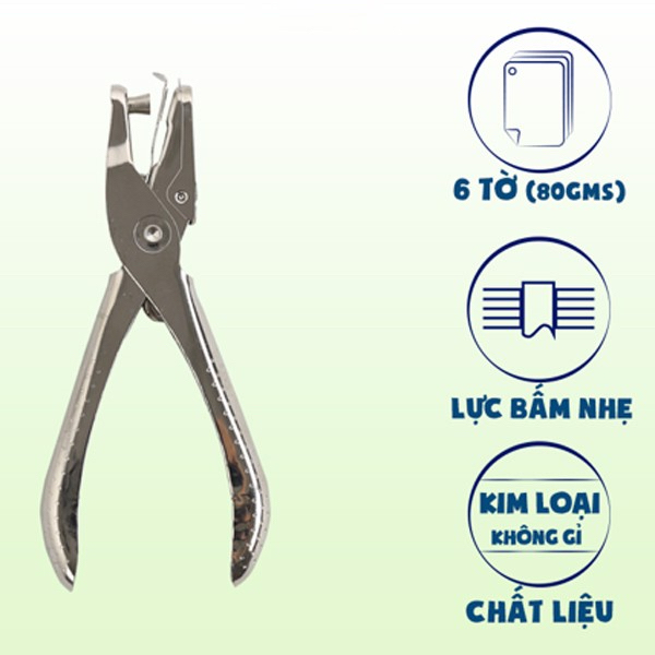 Kìm Bấm 1 Lỗ Officetex OT-HP1001 (Chất Lượng Châu Âu)