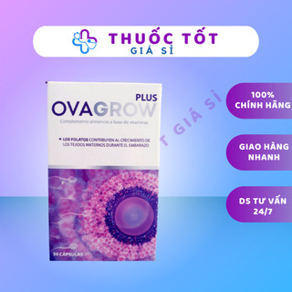 Ova Grow Plus  Hộp 30 viên- Ovagrow Plus Viên uống bổ trứng, tăng khả năng thụ thai, cải thiện nội tiết tố nữ