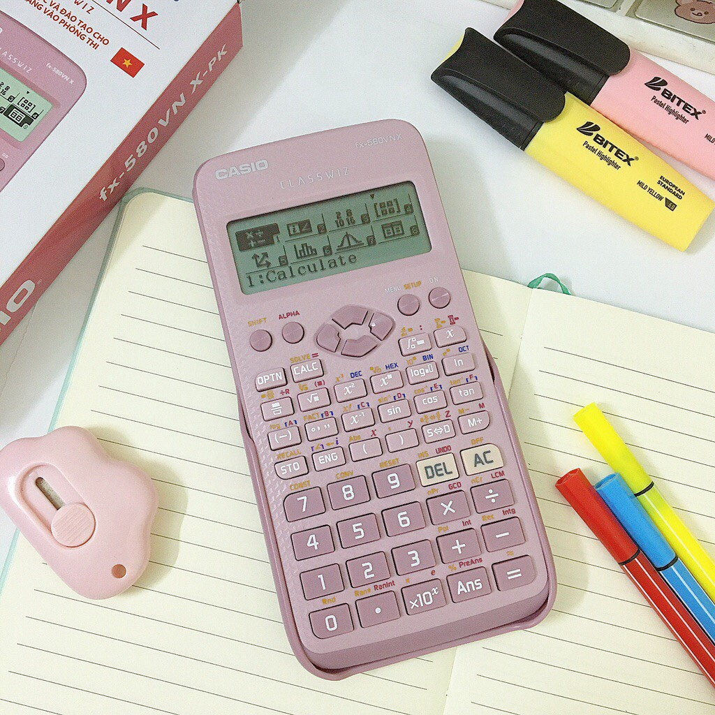 Máy tính Casio FX 580VNX - Màu Hồng