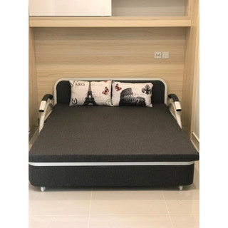 Ghế Sofa Kiêm Giường Gấp Gọn Đa Năng Cao Cấp, Nệm Cao Su Non KT 1m58 x 1m90