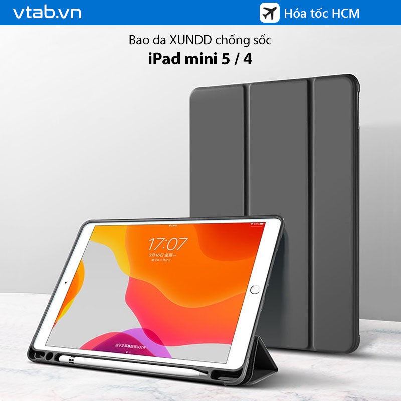 Ốp lưng XUNDD iPad mini 5 / 4 Chống sốc, Mặt lưng trong, Kiểu bao da mới