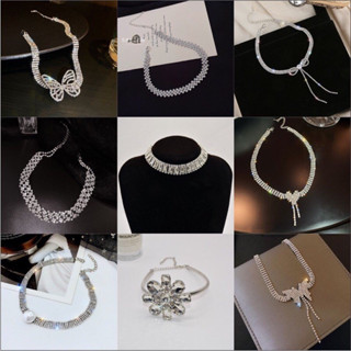 Vòng Chocker Vòng Cổ Đính Đá Cao Cấp Ôm Sát Retro VC0021