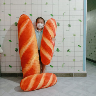 GỐI BÁNH MÌ (90CM) GỐI 3D CHO BÉ HÌNH BÁNH MÌ SIZE LỚN
