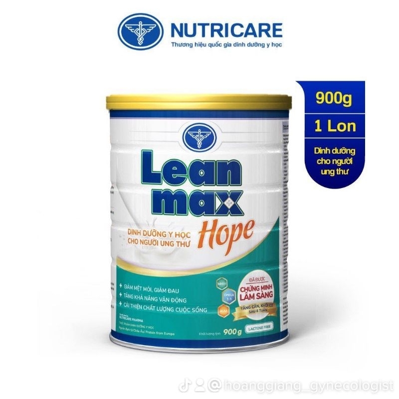 Đại lý sỉ/ lẻ SỮA LEAN MAX HOPE 900g_ Shop bác sỹ_ Dinh dưỡng cho người bệnh