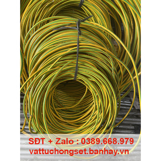 10m dây tiếp địa, cáp tiếp địa, cáp thoát sét m4, m6