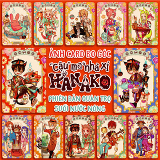 Ảnh card bo góc hanako phiên bản quán trọ suối nước nóng - cậu ma nhà xí jibaku shounen hanako