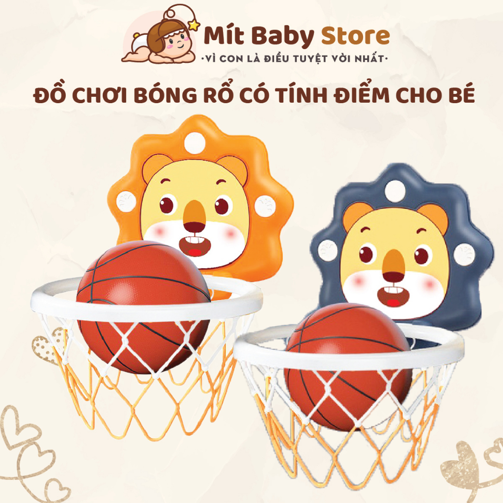 Đồ Chơi Ném Bóng Rổ Tính Điểm Tự Động có thể điều chỉnh cho trẻ em - Trò Chơi Thể Thao cho bé
