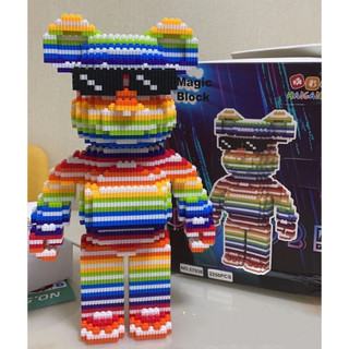 [36cm] Mô hình lắp ráp 3D lego bearbrick sáng tạo