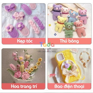 Len nội địa Trung Baby Yarn 40g bảng màu 2 (Mã 51 - 67) - Tada craft