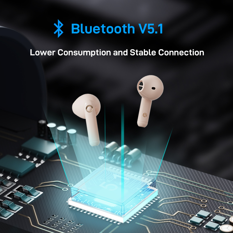 Tai nghe nhét tai Edifier TO-U2 MINI không dây Bluetooth 5.1 âm thanh rõ ràng giảm tiếng ồn màn hình LED chống nước IP54