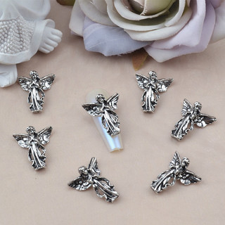 Set 10 charm thiên thần kim loại trang trí móng