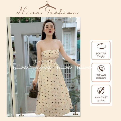 Maxi Đi Biển Dự Tiệc, Bộ Áo Croptop Cúp Ngực Nữ Kèm Chân Váy Chữ A Dáng Dài Hàng 2 Lớp Đi Chơi, Dự Tiệc Sang Chảnh.