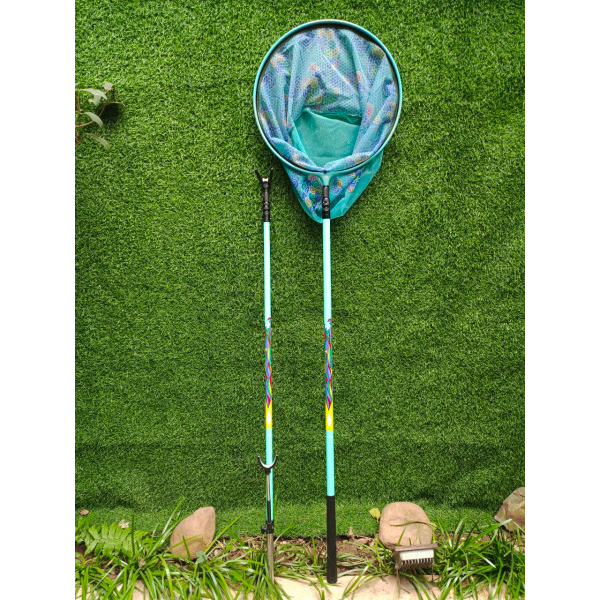 Cán Vợt, Gác Cần Chất Liệu Carbon Tiêu Chuẩn Siêu Nhẹ, Bền. Đầu Gác Có Con Lăn