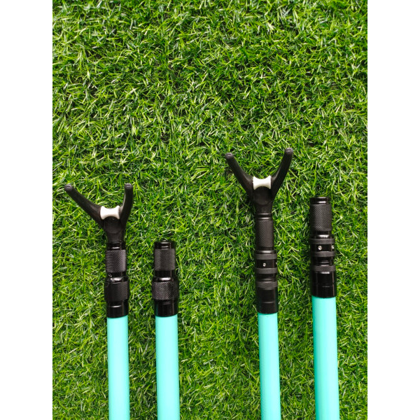 Cán Vợt, Gác Cần Chất Liệu Carbon Tiêu Chuẩn Siêu Nhẹ, Bền. Đầu Gác Có Con Lăn