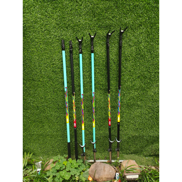 Cán Vợt, Gác Cần Chất Liệu Carbon Tiêu Chuẩn Siêu Nhẹ, Bền. Đầu Gác Có Con Lăn