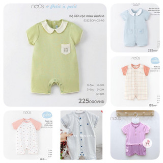 Bộ body cộc tay nous petit - Nous doux các mẫu cho bé yêu