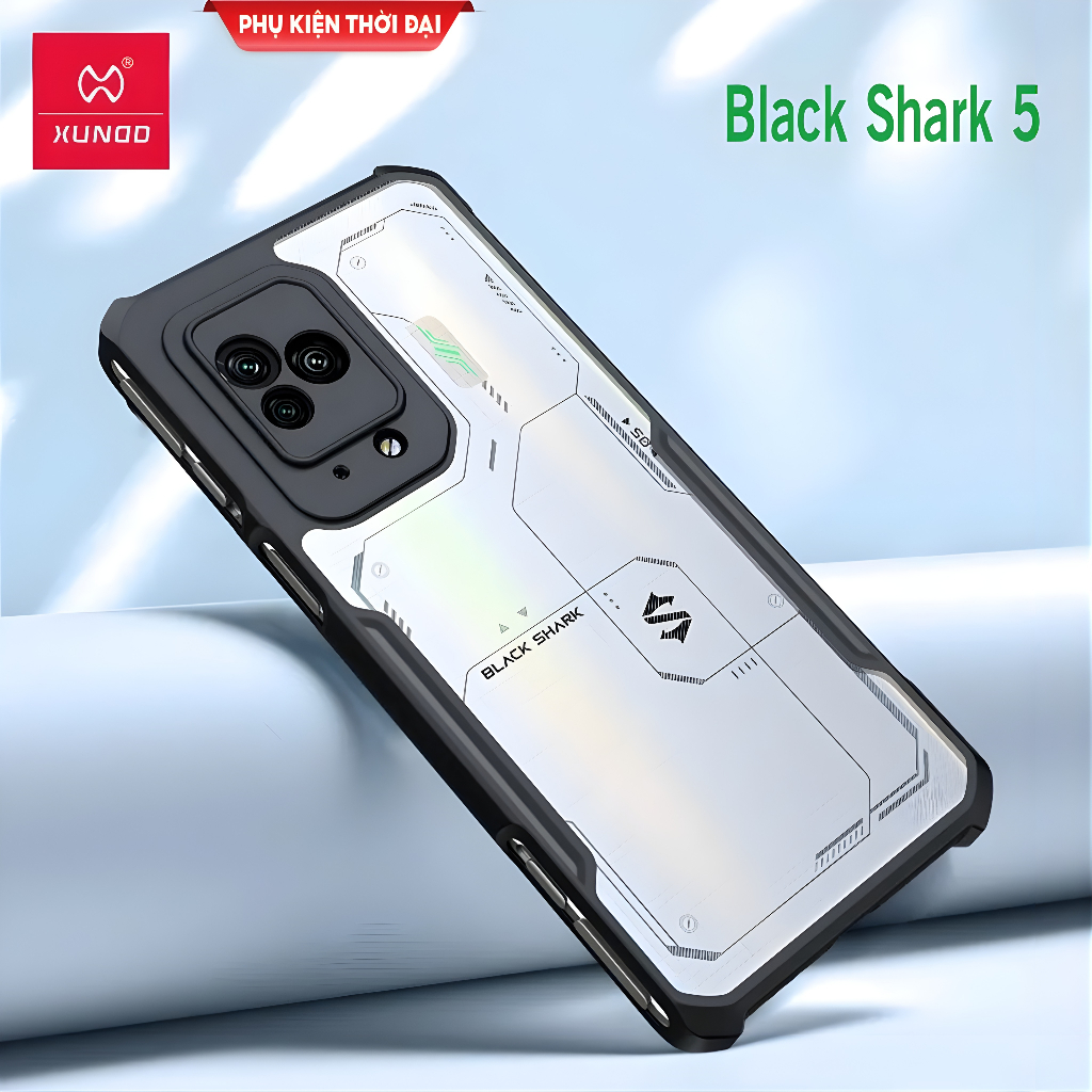 Ốp lưng Black Shark 5 hiệu Xundd lưng trong viền màu chống sốc bảo vệ toàn diện