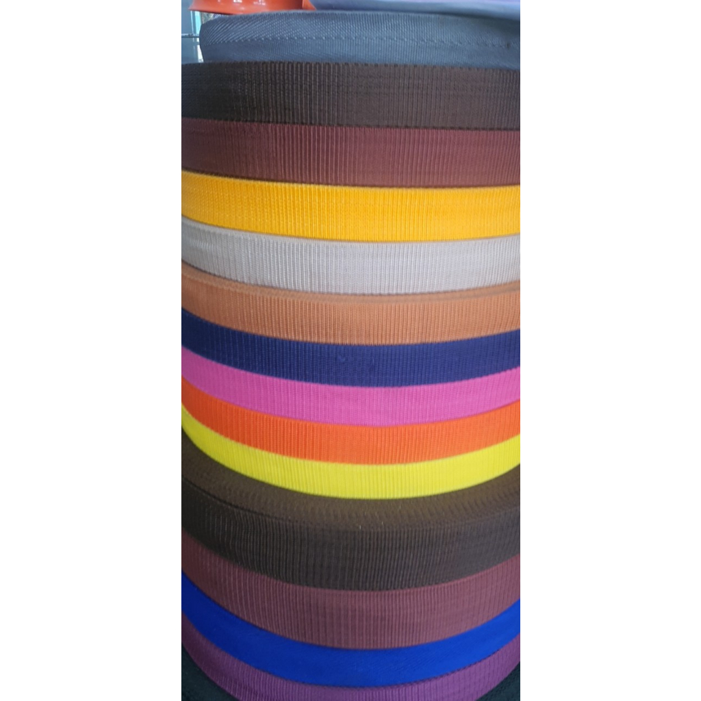 Dây đai cotton, dây dù dẹp, dây quai túi màu trắng cao cấp size 2cm - 5cm