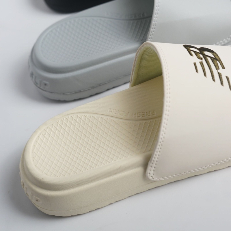 Dép quai ngang Newbalance PF, đế 4p hack chiều cao, quai lót êm ái, phù hợp mang hằng ngày