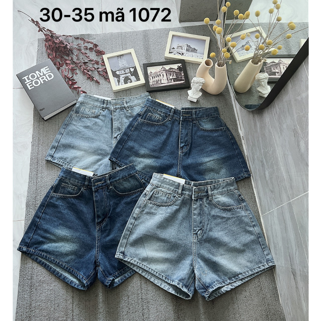 Quần short jean nữ trơn bigsize từ 55kg-85kg hàng VNXK MS1072 thời trang 2kjean