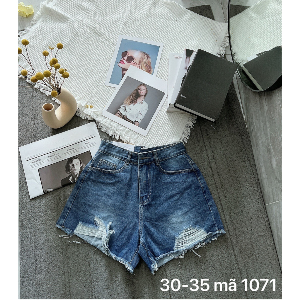 Quần short jean nữ rách bigsize từ 55kg-85kg hàng VNXK MS1071 thời trang 2kjean