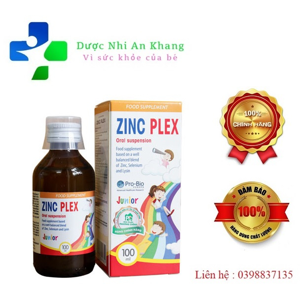 ZINC PLEX - BỔ SUNG KẼM GIÚP TRẺ ĂN NGON MIỆNG