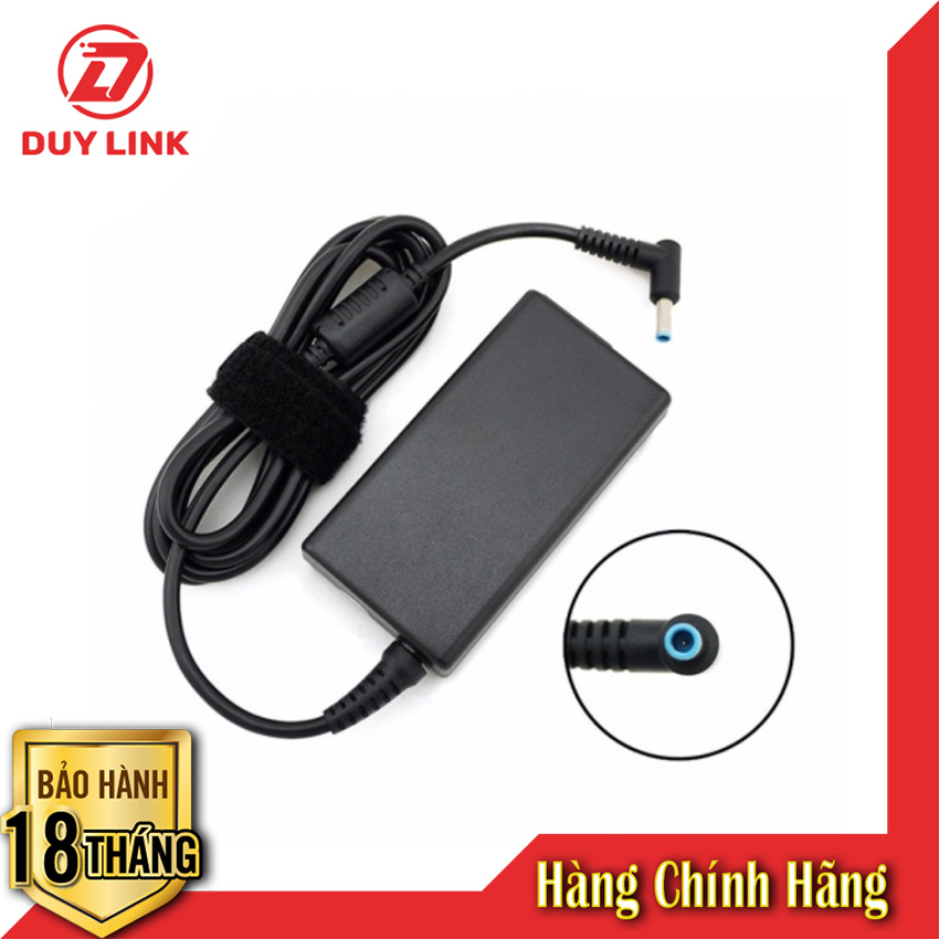 Sạc Laptop HP 19.5V-3.33 65W Chân kim nhỏ, củ hình chữ nhật chính hãng