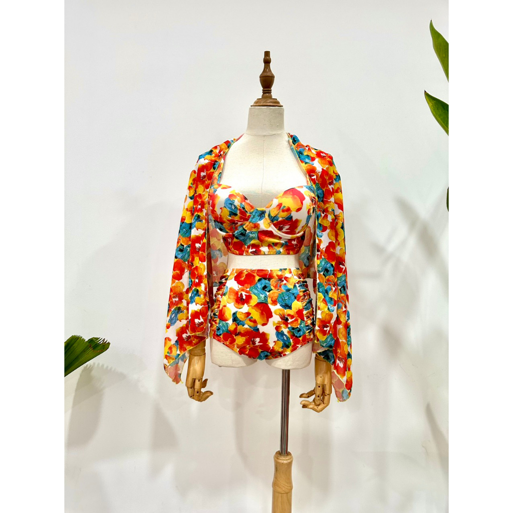 Đồ Bơi nữ bikini Lanbishop Set 3 Món Hoa Cam nhiều phân loại 118