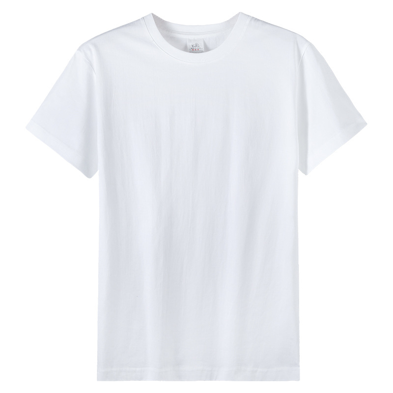 180G Áo phông 100% cotton chải kĩ, lọa bỏ lông thừa - Màu trắng FORM FIT cho mùa hè 2023