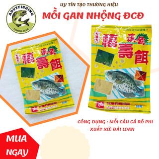 Mồi câu rô phi gan nhộng đại ca đại, mồi câu đài chính hãng, Aduy fishing