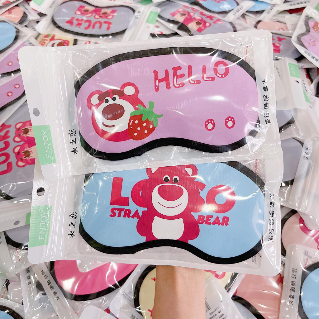 Bịt mắt ngủ 3D có túi gel làm mát hình ảnh hoạt hình dễ thương , bịt mắt nước