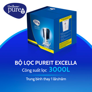 Bộ lọc thay thế dành cho máy lọc nước Unilever Pureit EXCELLA gồm 4 lõi lọc công suất lọc 3000L Full đủ món cho máy
