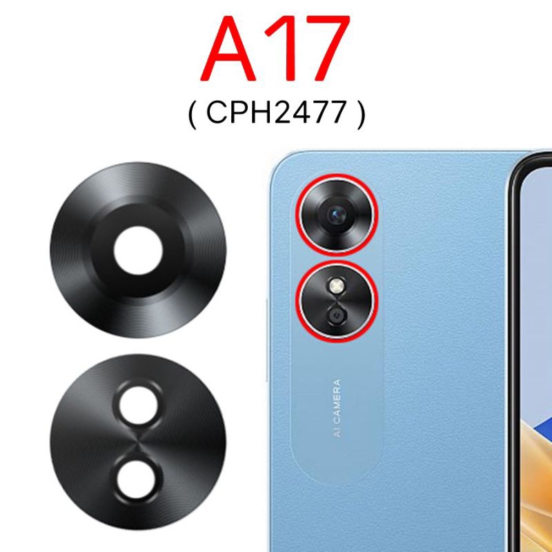 Kính Camera Oppo A17