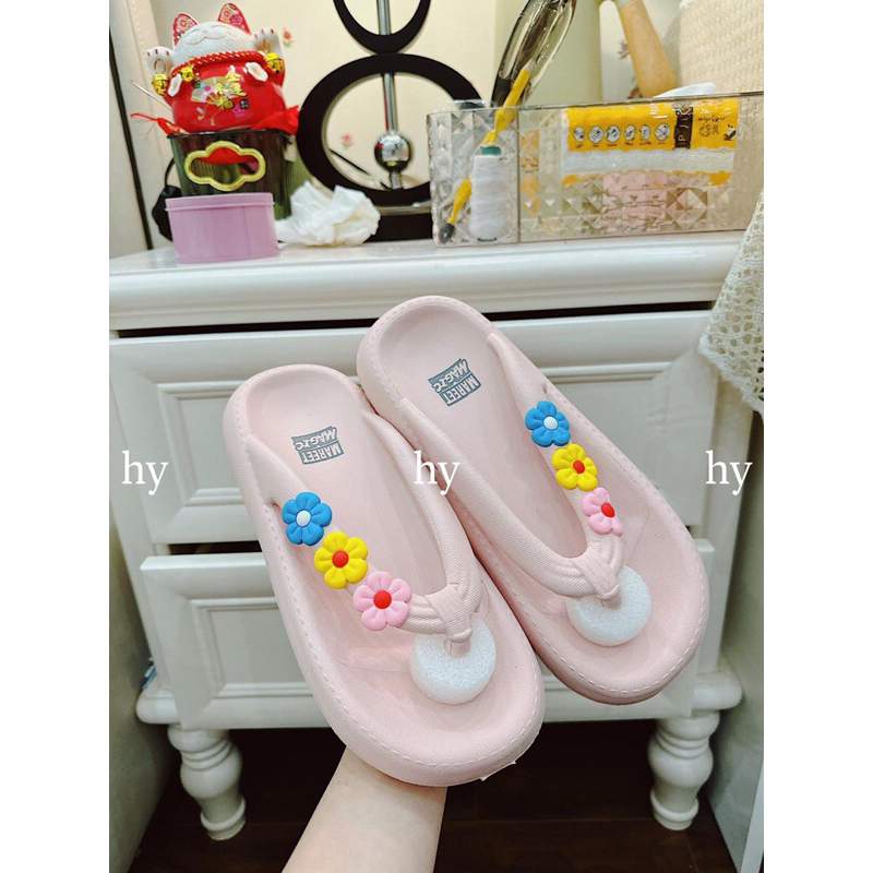 🌸 DÉP KẸP NỮ BÔNG HOA QC 🌸