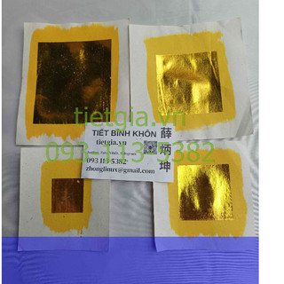 1 xấp 56/74/78 tờ giấy vàng loại lớn 15 khui