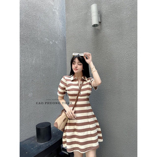 🌈 BIGSIZE ĐẦM POLO SỌC CỔ XỊN🌈