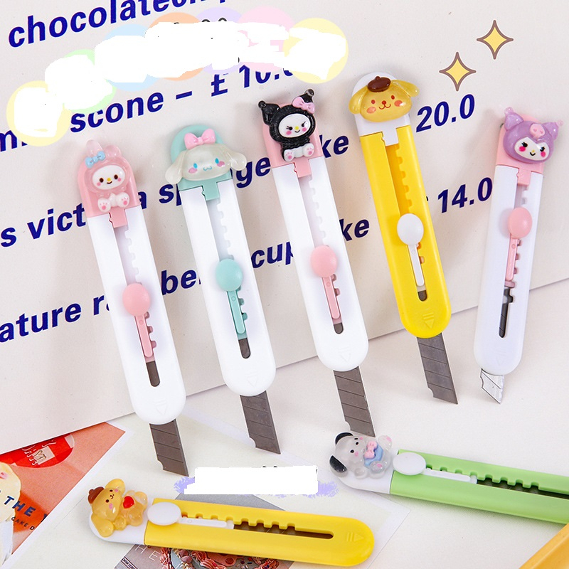 Dao rọc giấy mini đính charm thú siêu xinh BAG U DTHUCUNG105