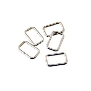 Khoen chữ nhật BÁN LẺ 1 CÁI màu bạc size 2cm làm phụ kiện túi xách, balo