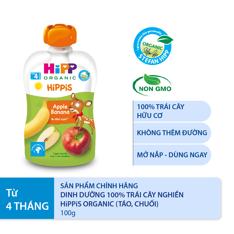 Combo ăn dặm HiPP Organic số 9: Phát triển chiều cao