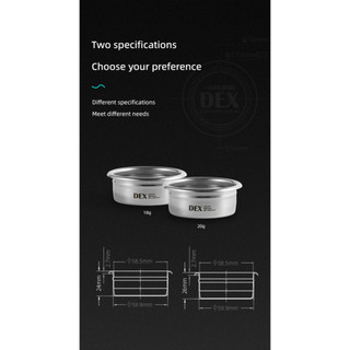 Giỏ Lọc Máy Pha Cà Phê DEX MHW-3BOMBER | DEX PRECISION FILTER BASKET