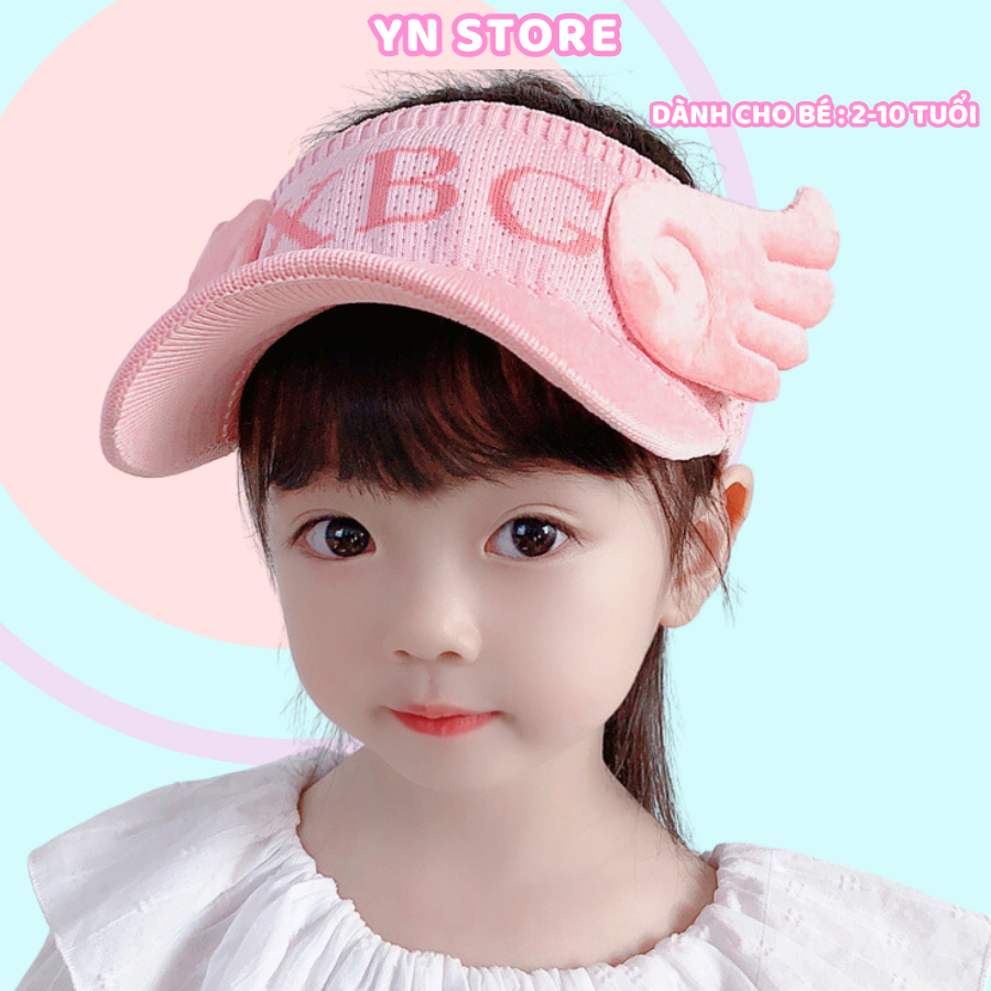 Mũ cho bé gái chống nắng mùa hè 2023, nón dễ thương dành cho trẻ em chống tia UV, nón cánh tiên dành cho bé gái từ 2-10