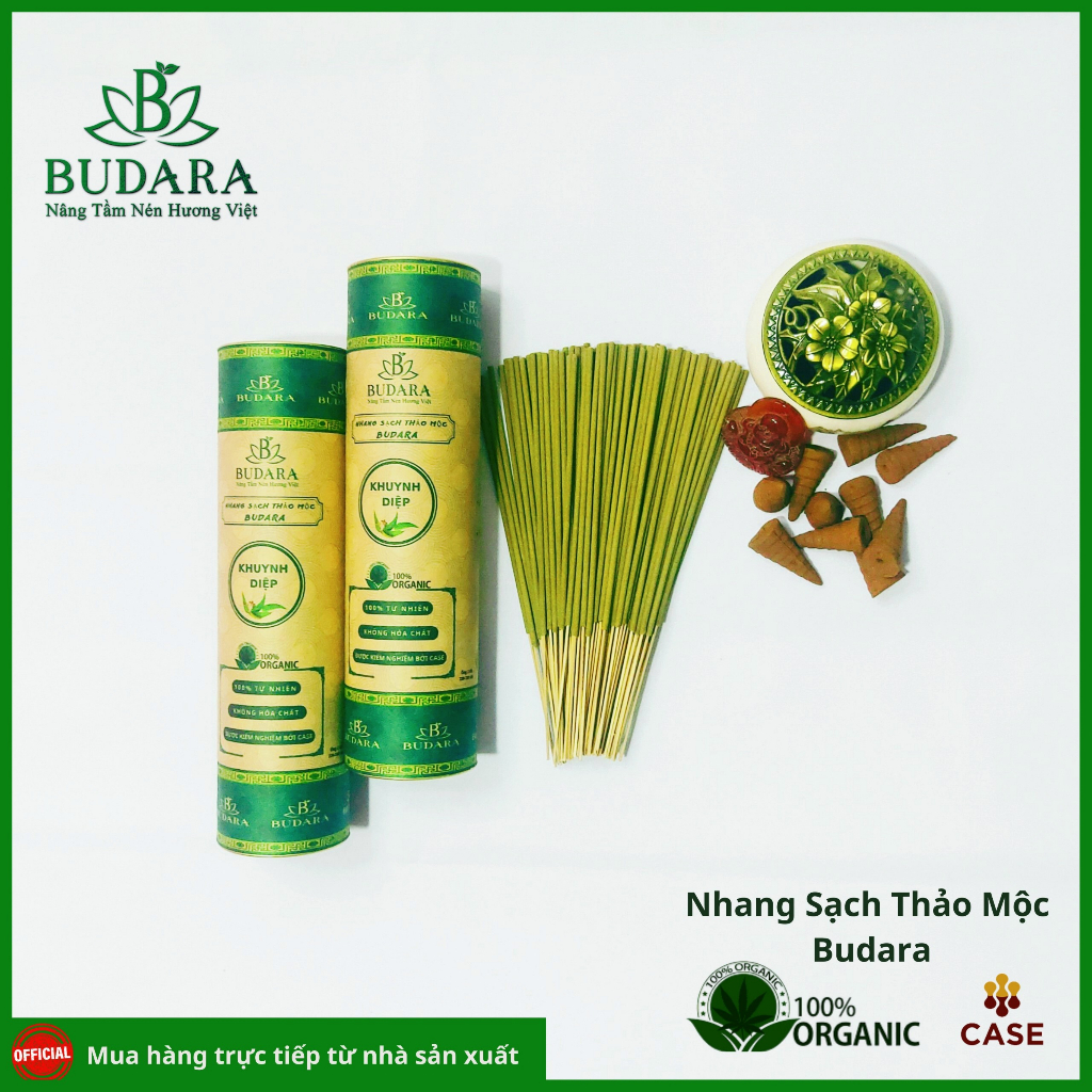 Nhang khuynh diệp, nhang sạch, nhang thảo mộc - Budara