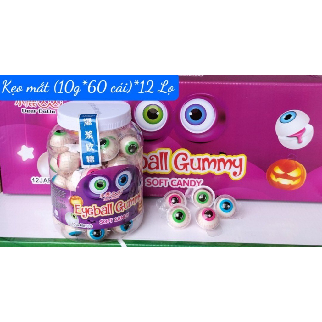 Kẹo dẻo có nhân hình con Mắt