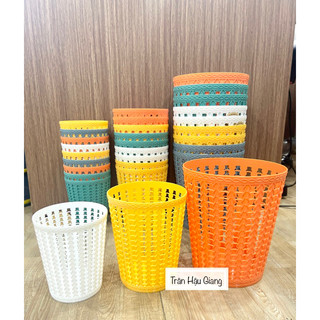 Sọt nhựa mini giả mây đa năng