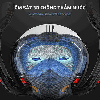 Mặt nạ lặn kèm ống thở full mặt
