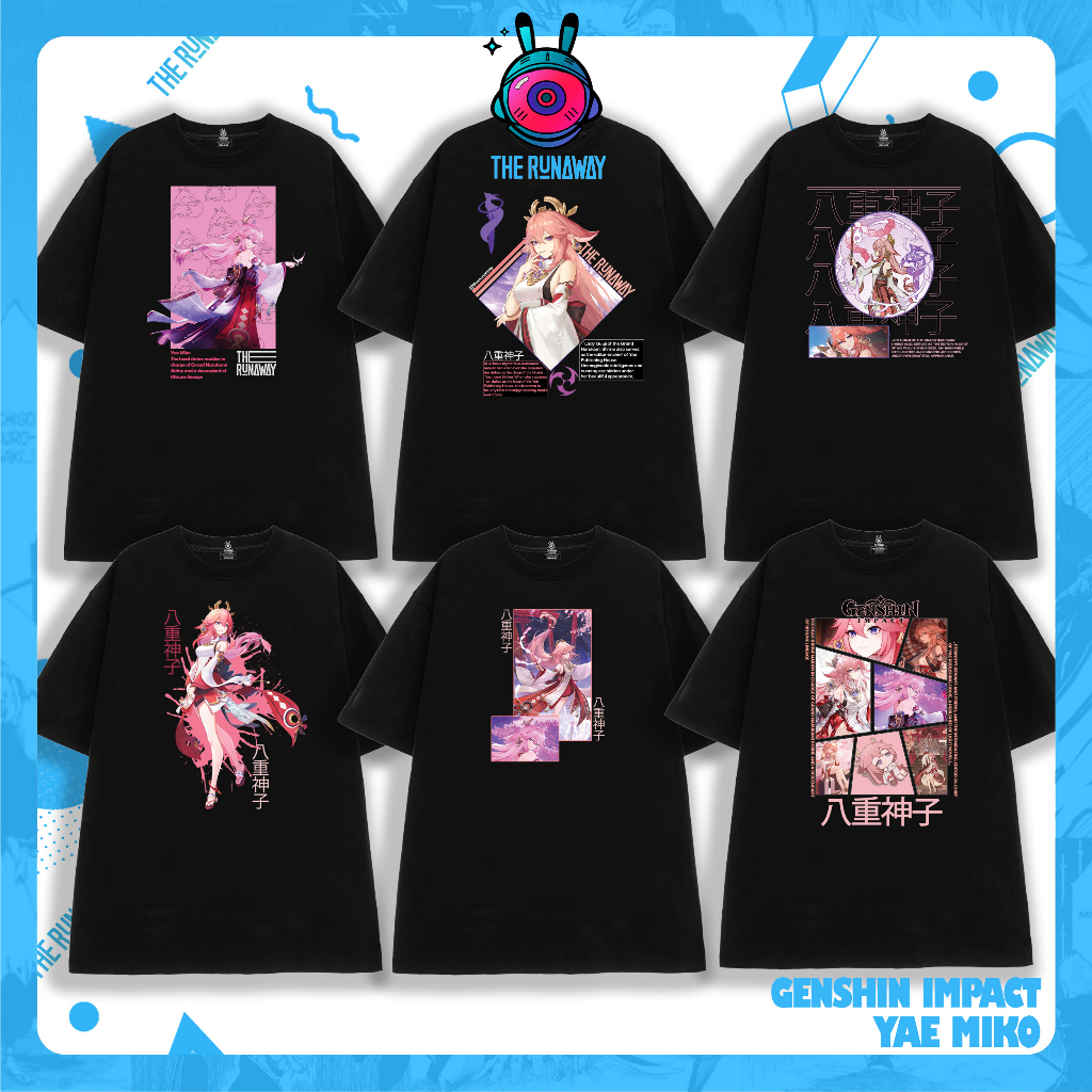 Áo phông Genshin Impact: Yae Miko Nam / Nữ  Cotton 100% cho Nam / Nữ  by The Runaway