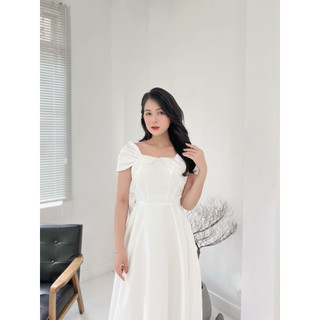 Đầm maxi dạ hội trễ vai cao cấp