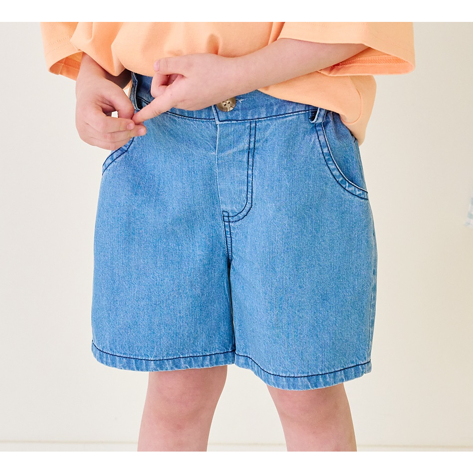 Quần short jeans xanh Bebezoo cho bé BEC2PT203