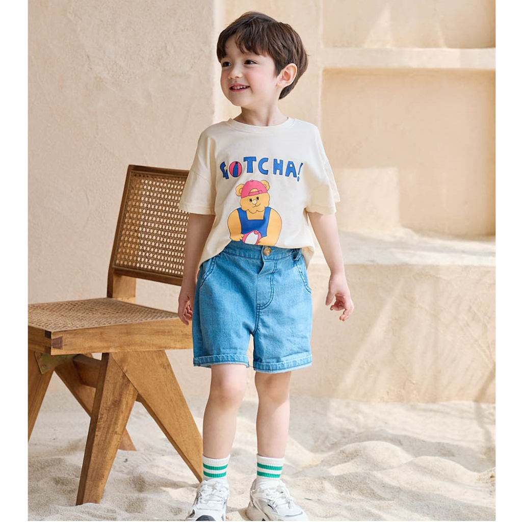 Quần short jeans xanh Bebezoo cho bé BEC2PT203
